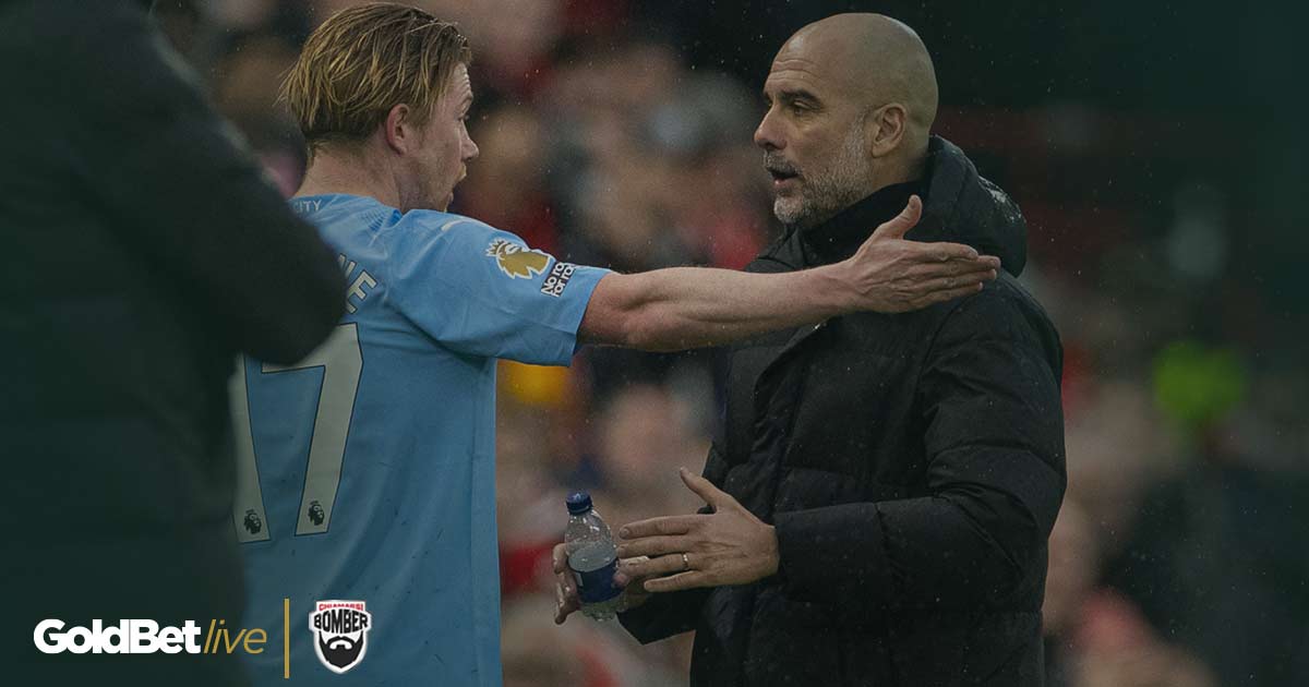 de bruyne litiga con guardiola durante liverpool manchester city